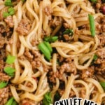 Mongolian Beef and Noodles