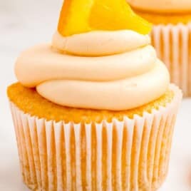 a Orange Creamsicle Cupcake