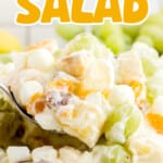 Overnight Fruit Salad in a bowl