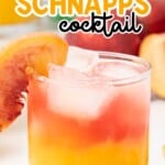 Peach Cocktail in a glass