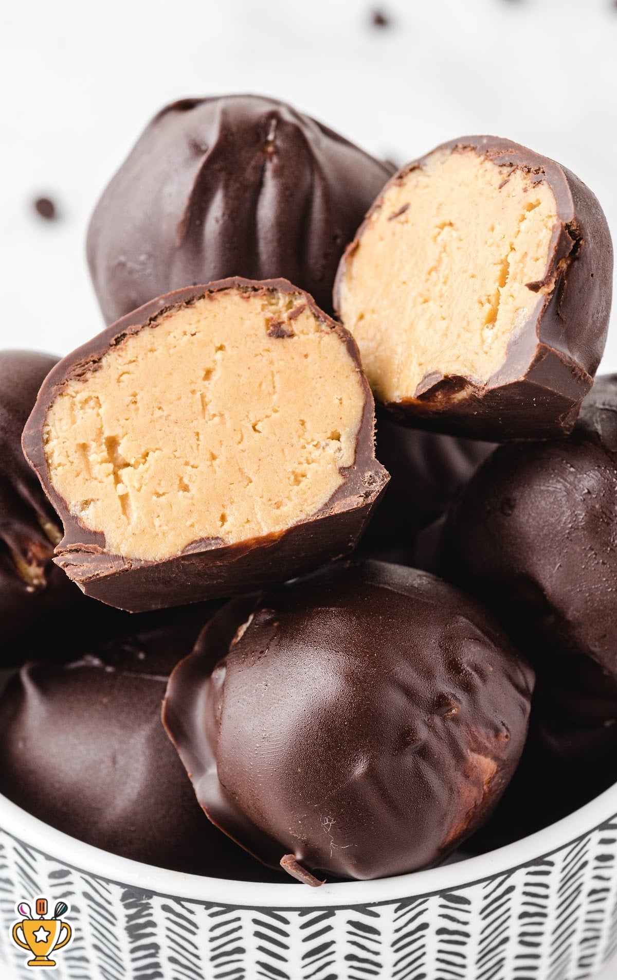 a bowl full of Peanut Butter Balls