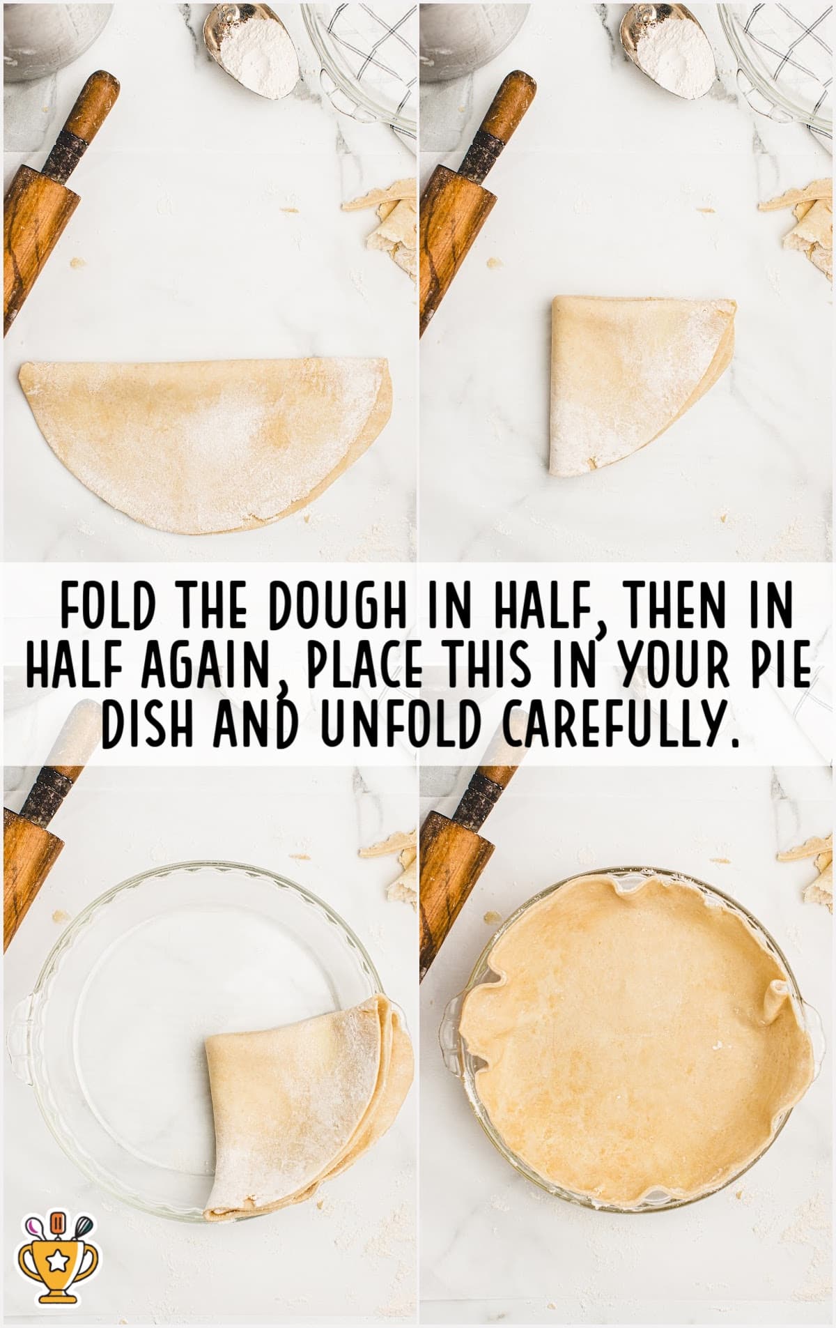 folding the dough in half