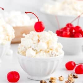 a bowl full of Pina Colada Fluff