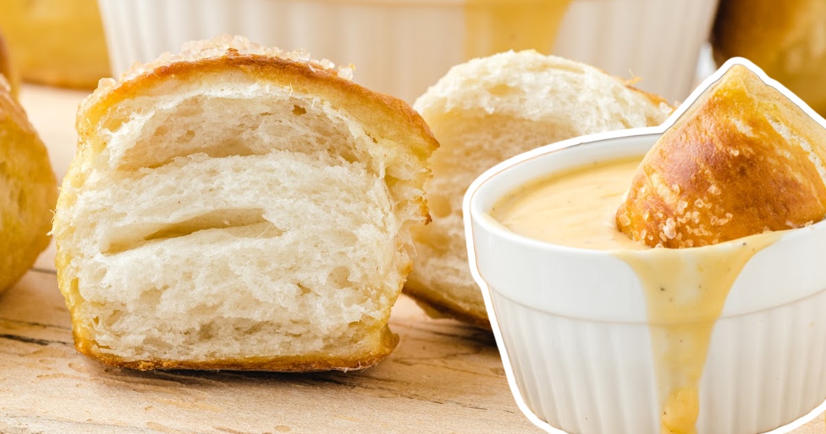 a Pretzel Bite with Cheese