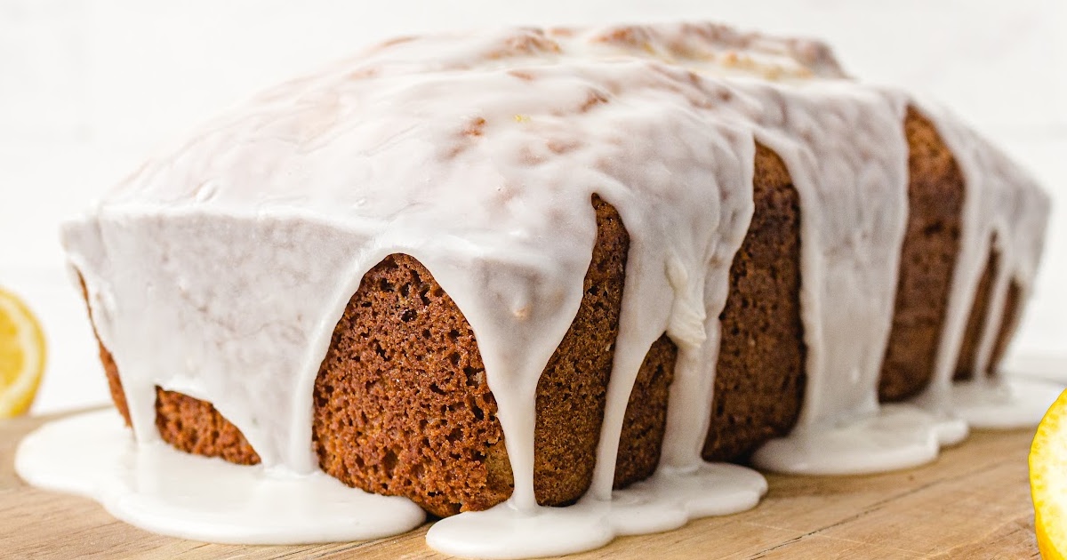 a Starbucks Lemon Loaf on a wooden board