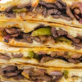 a bunch of Steak Quesadillas