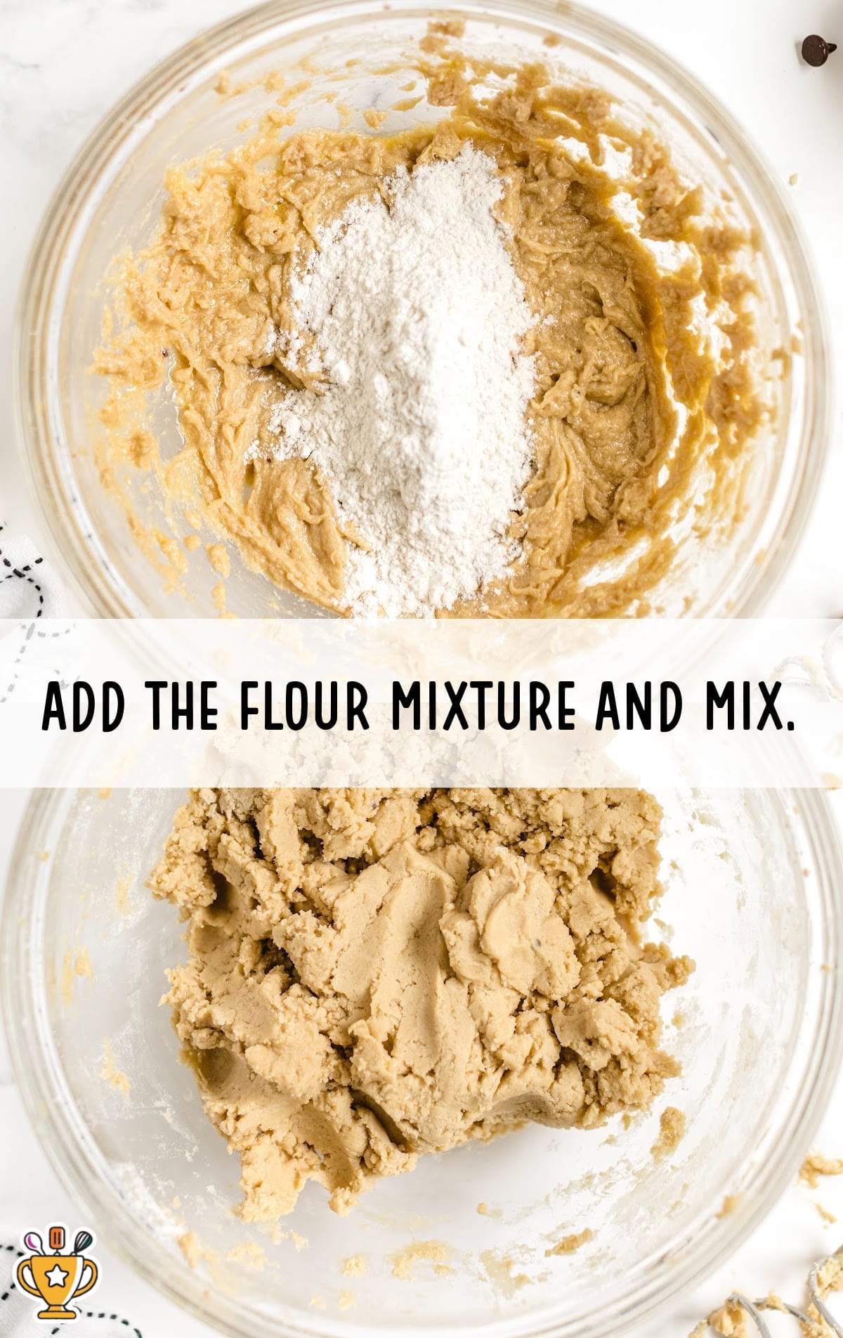 flour mixture in a bowl