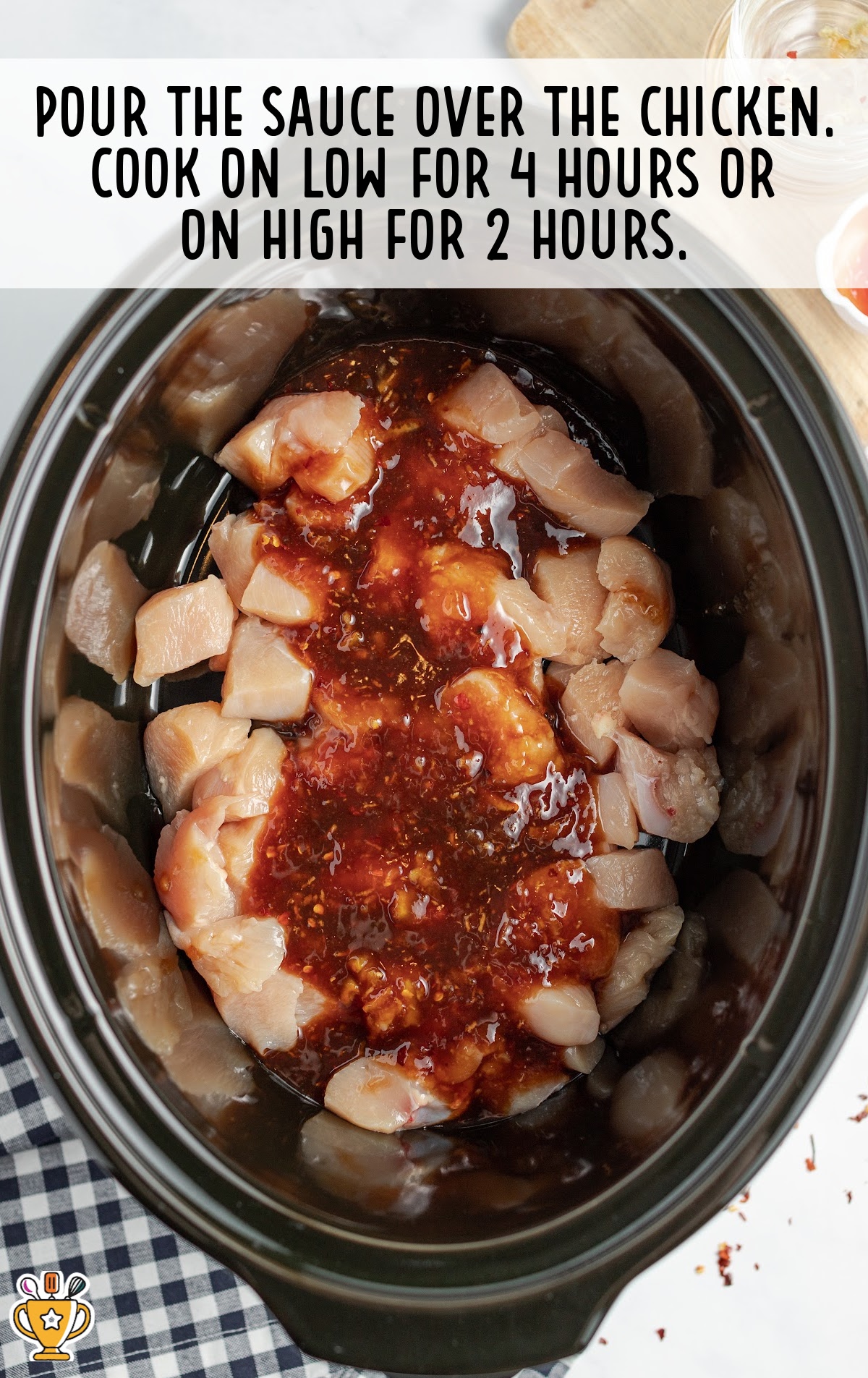 Crockpot Orange Chicken in a crockpot
