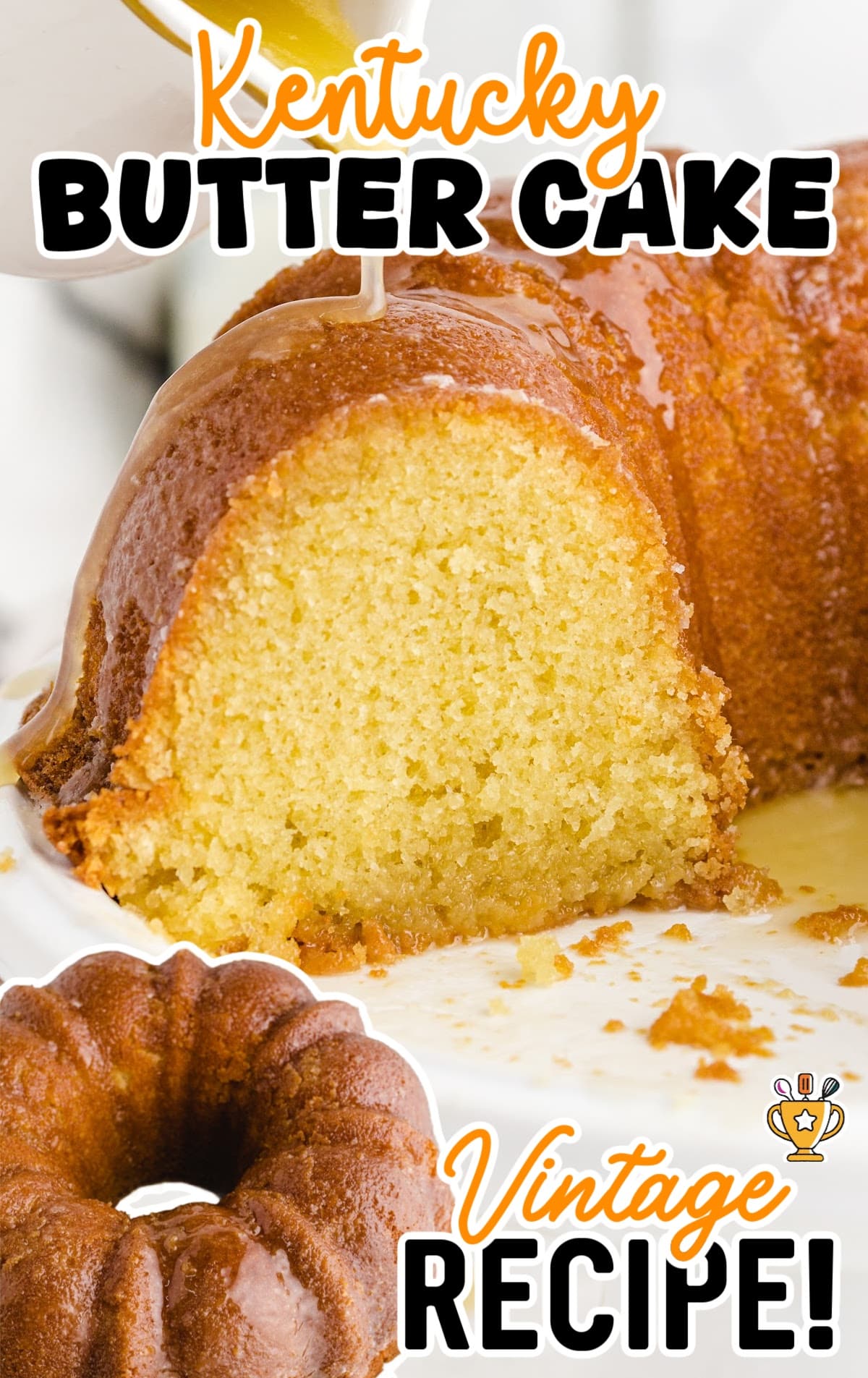 a cut Kentucky Butter Cake