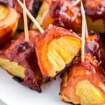 Bacon Wrapped Pineapple pieces