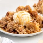 Banana Crumble on a plate