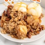 Banana Crumble on a plate