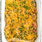 Beef Noodle Casserole in a dish
