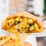 a spatula holding some Breakfast Crescent Ring