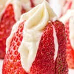 a Cheesecake Stuffed Strawberry