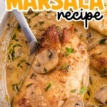 Chicken Marsala in a skillet