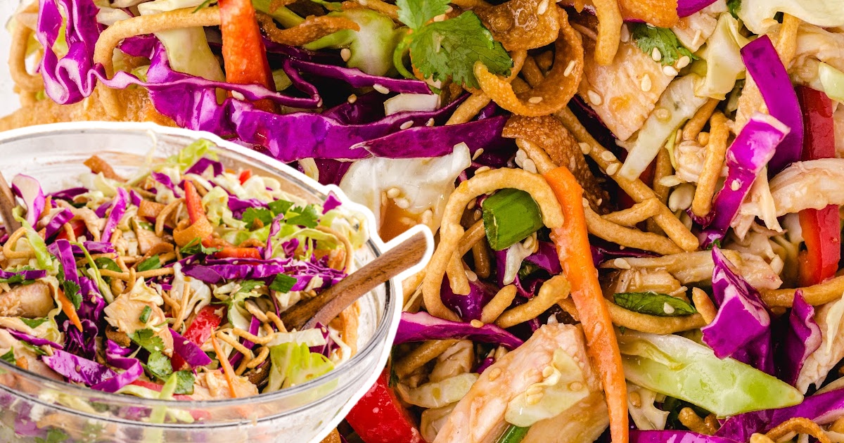 Chinese Chicken Salad in a bowl