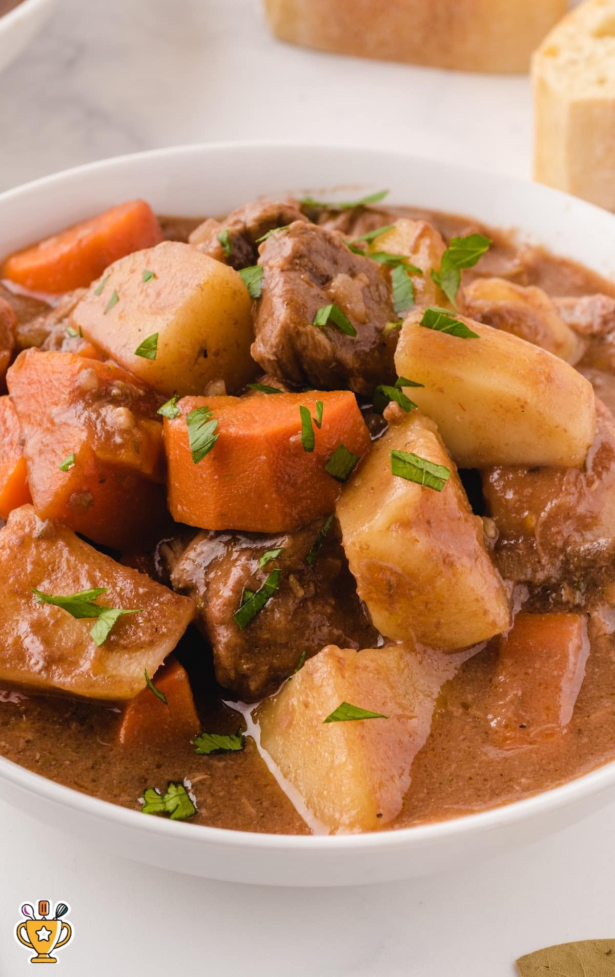 Crockpot Beef Stew in a bowl