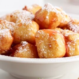 Fried Cheesecake in a bowl