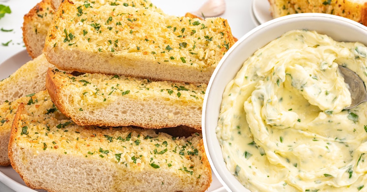 pieces of Garlic Bread