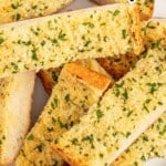 pieces of Garlic Bread