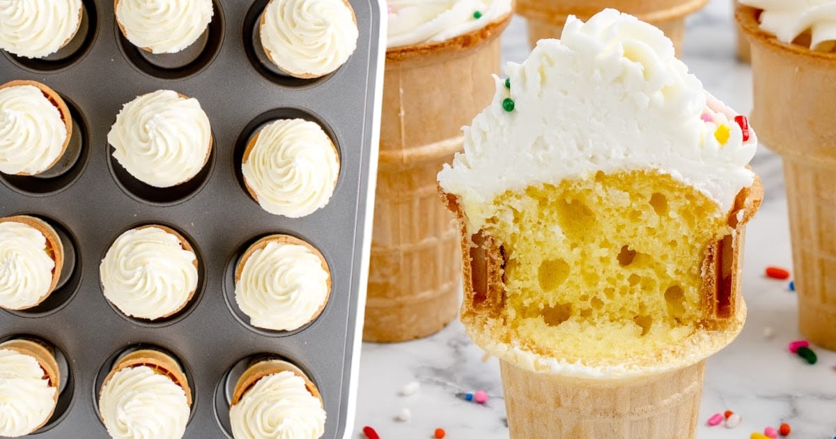 Ice Cream Cone Cupcakes