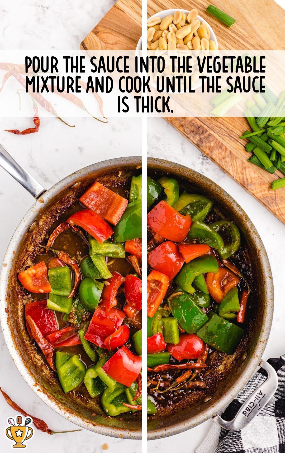 Kung Pao Chicken in a pan