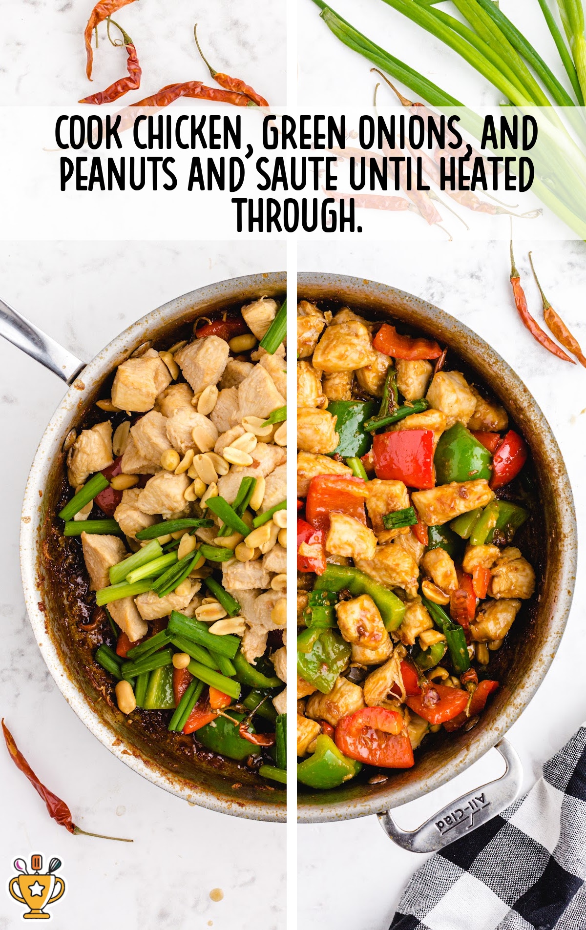 Kung Pao Chicken in a pan