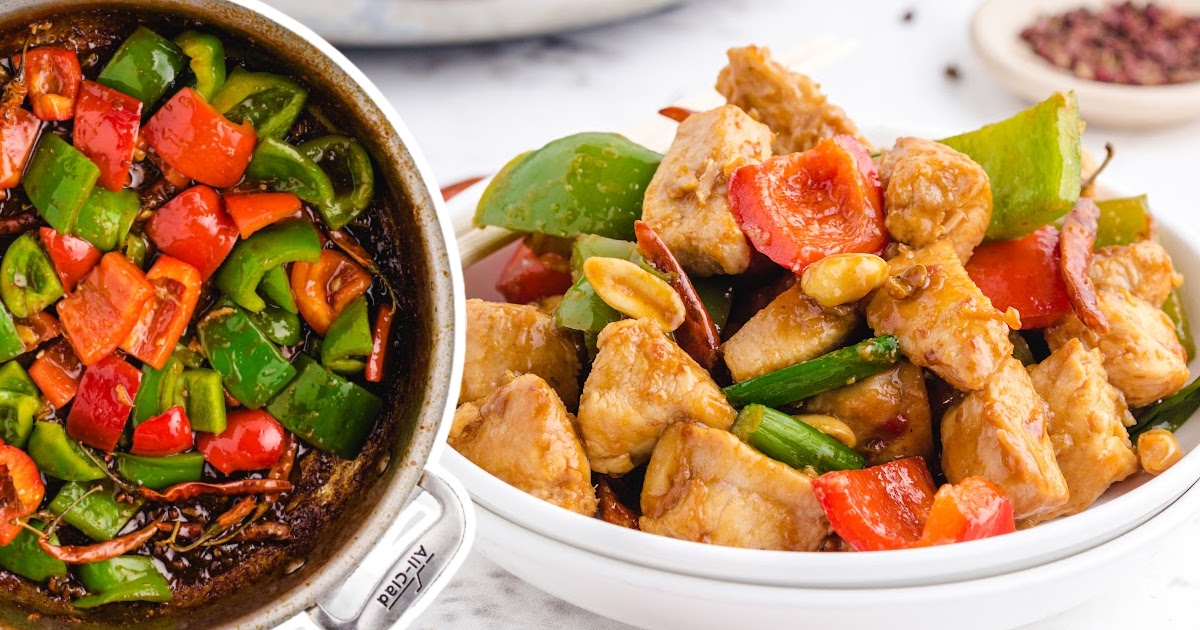 Kung Pao Chicken on a plate
