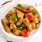 Kung Pao Chicken in a bowl
