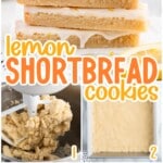 a stack of Lemon Shortbread Cookies