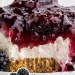 No Bake Blackberry Cheesecake