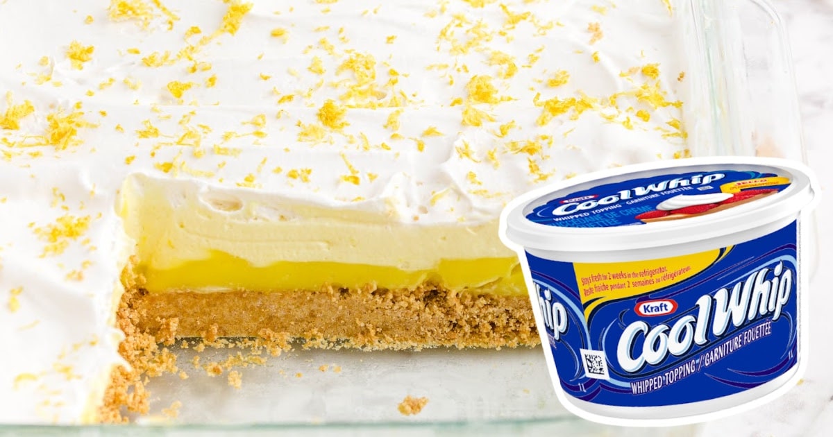 No Bake Lemon Pie in a baking dish