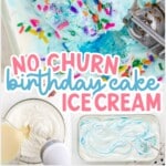 No Churn Birthday Cake Ice Cream