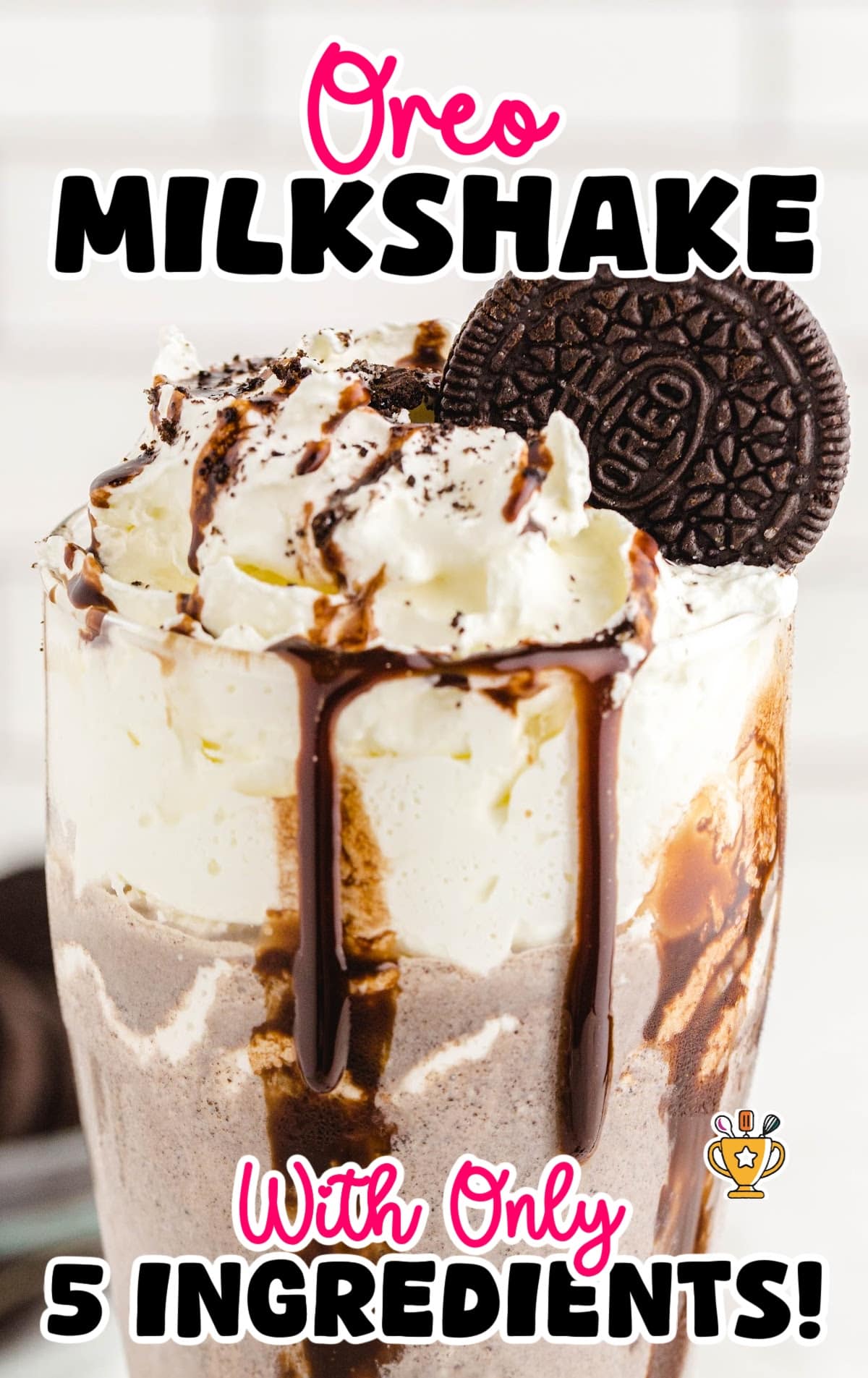 Oreo Milkshake in a glass