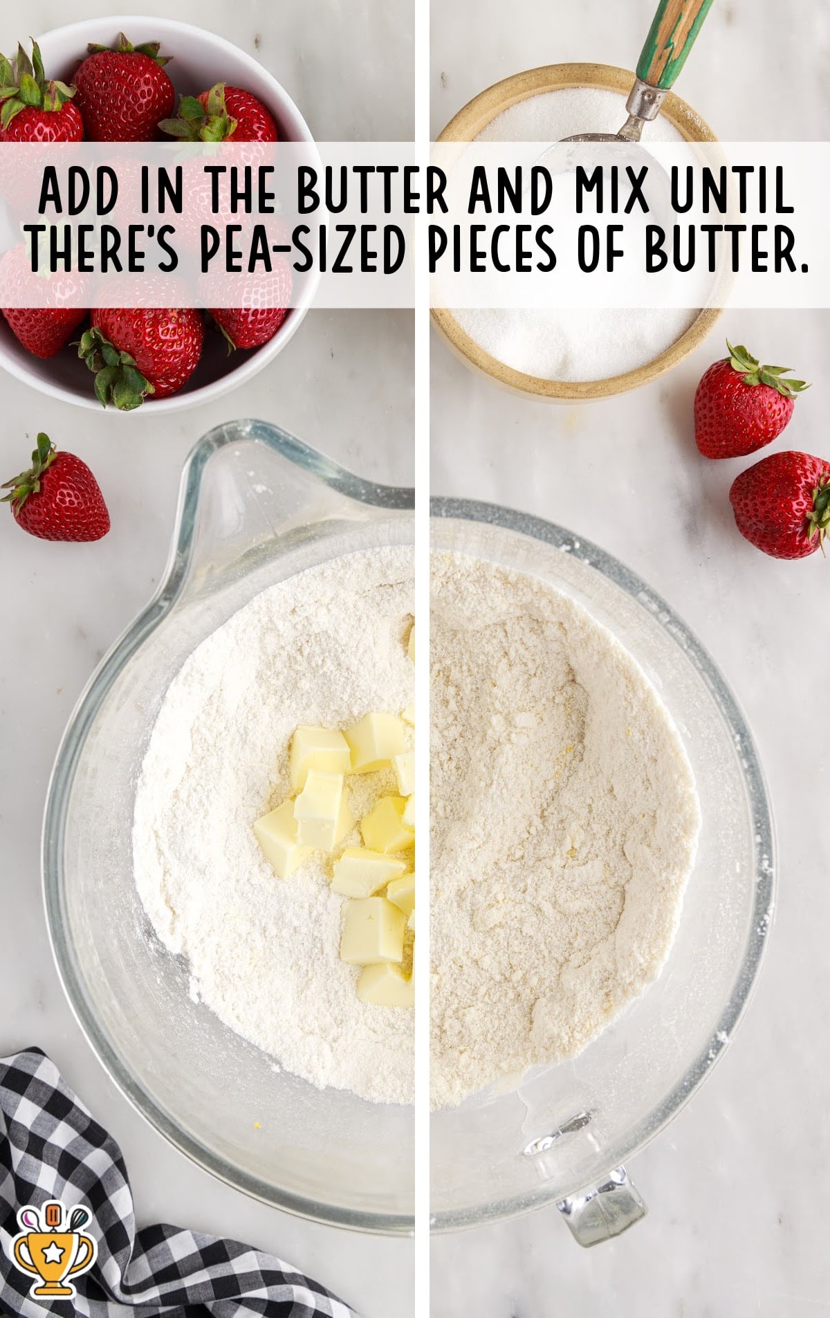 butter added in a bowl
