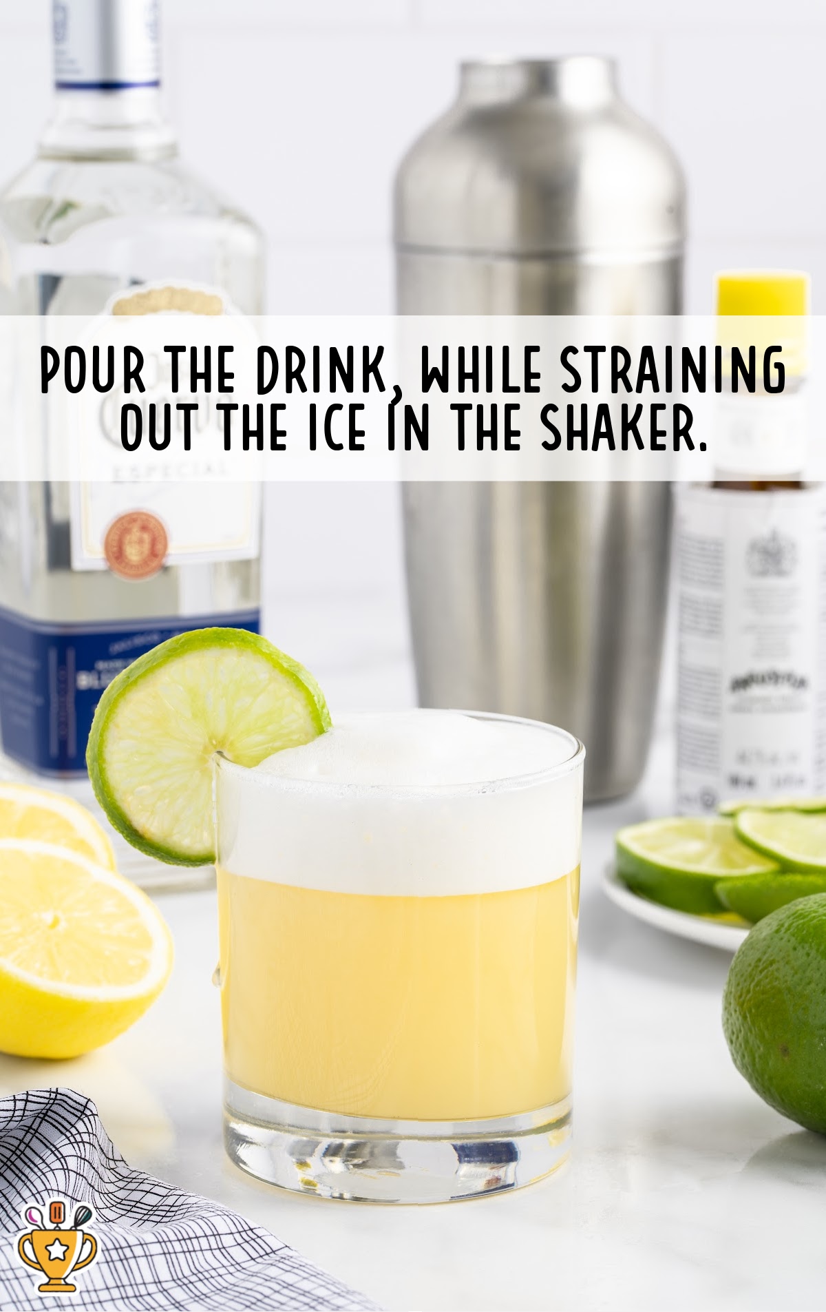 Tequila Sour in a glass