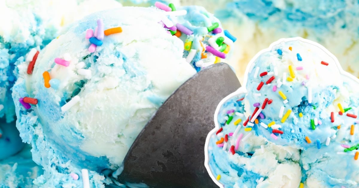 No Churn Birthday Cake Ice Cream