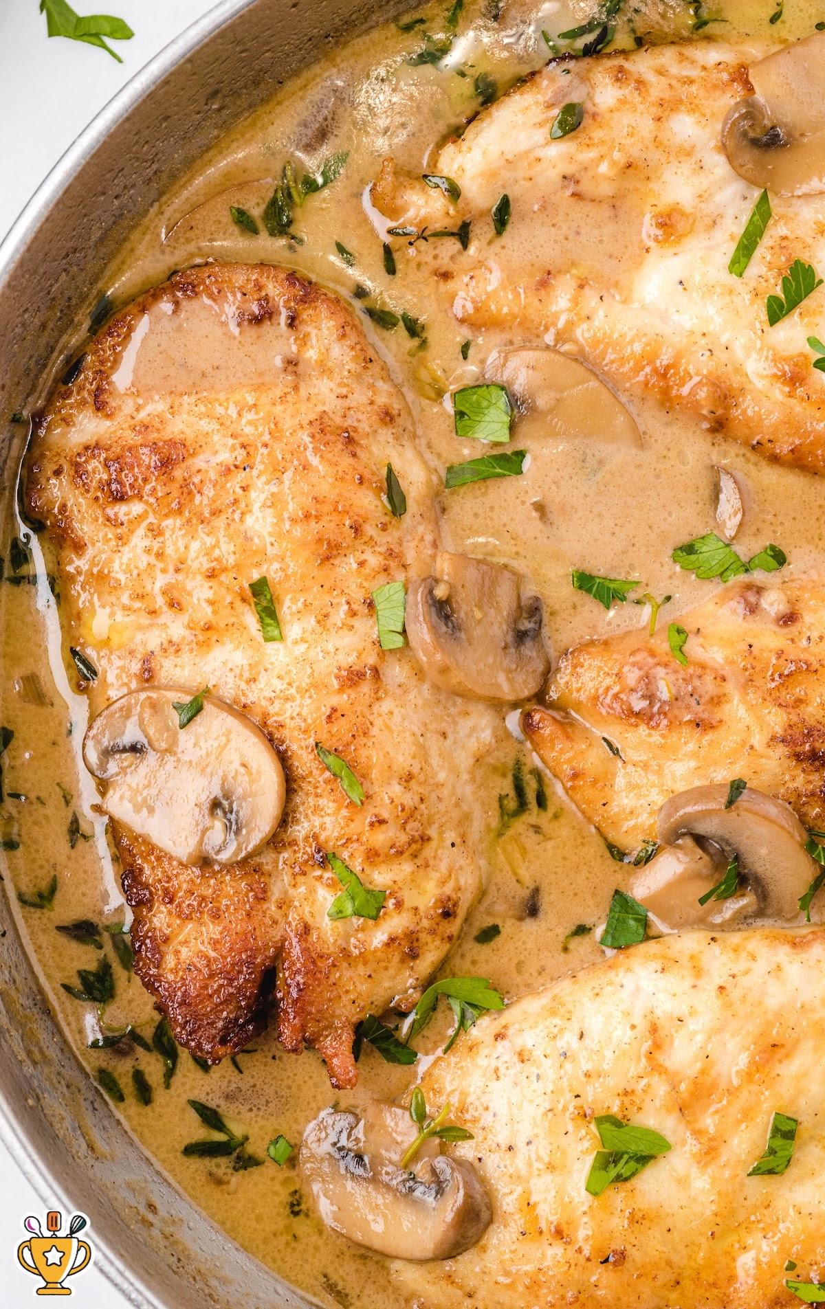 Chicken Marsala in a skillet