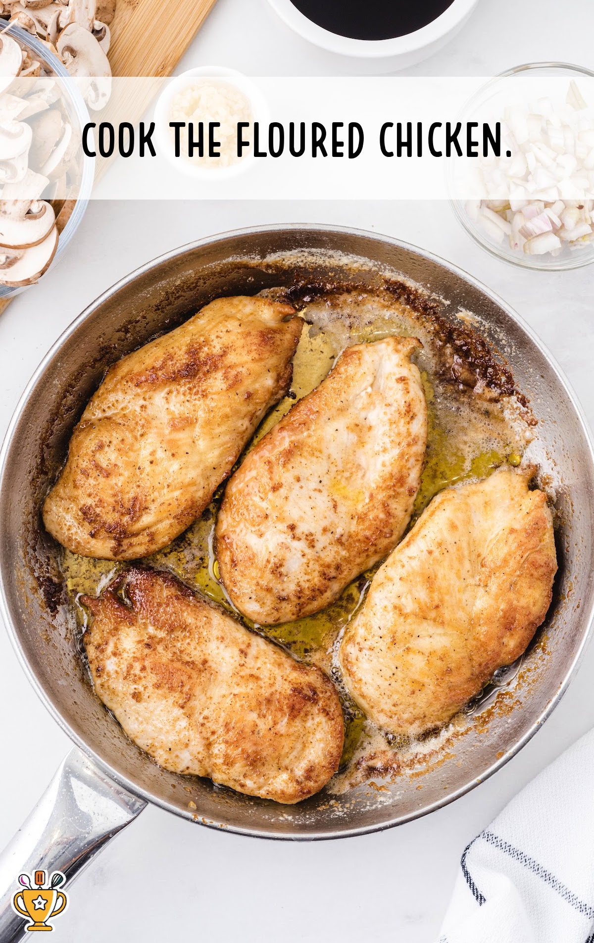 chicken thighs in a skillet