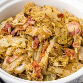Southern Fried Cabbage in a pot