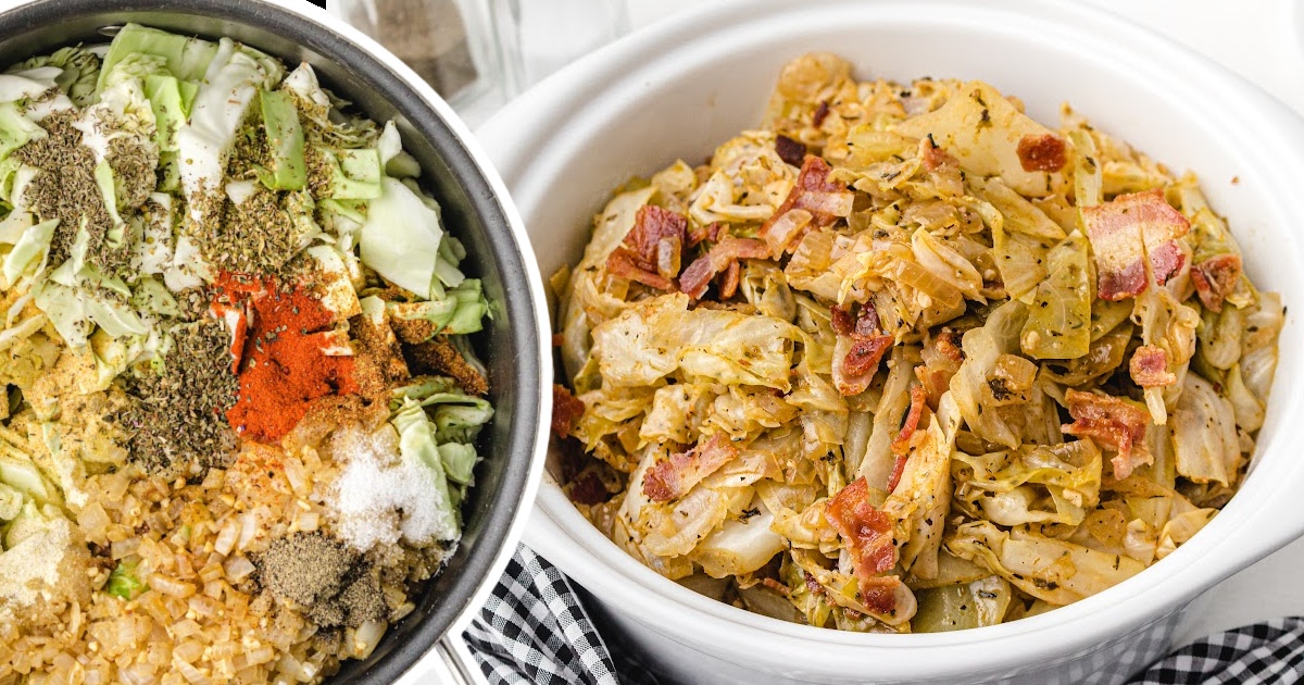 Southern Fried Cabbage in a pot