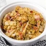 a pot of Southern Fried Cabbage