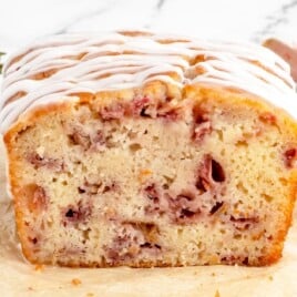 a Strawberry Rhubarb Bread