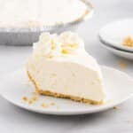 a piece of Vanilla Cool Whip Pie on a plate