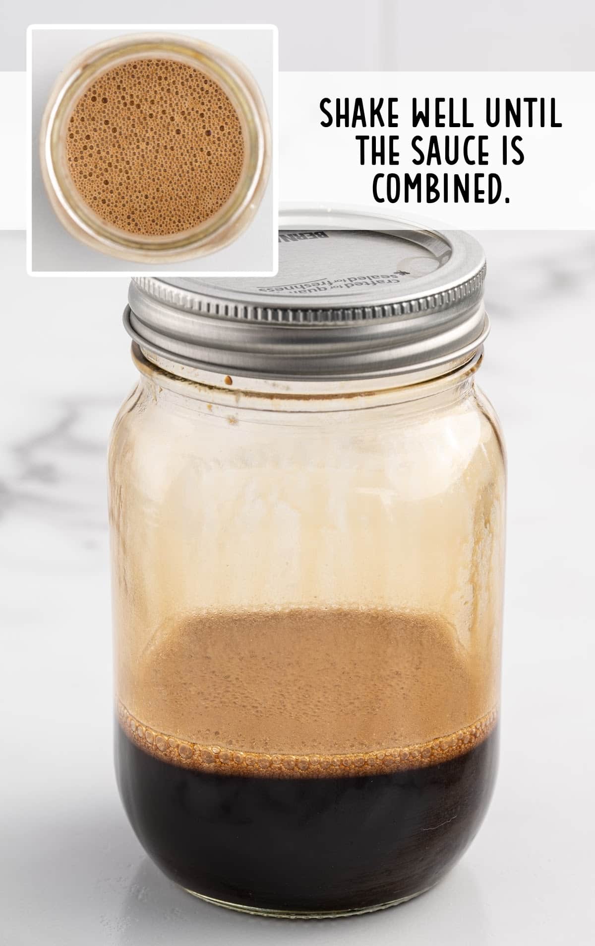 3 Ingredient Stir Fry Sauce in a clear jar