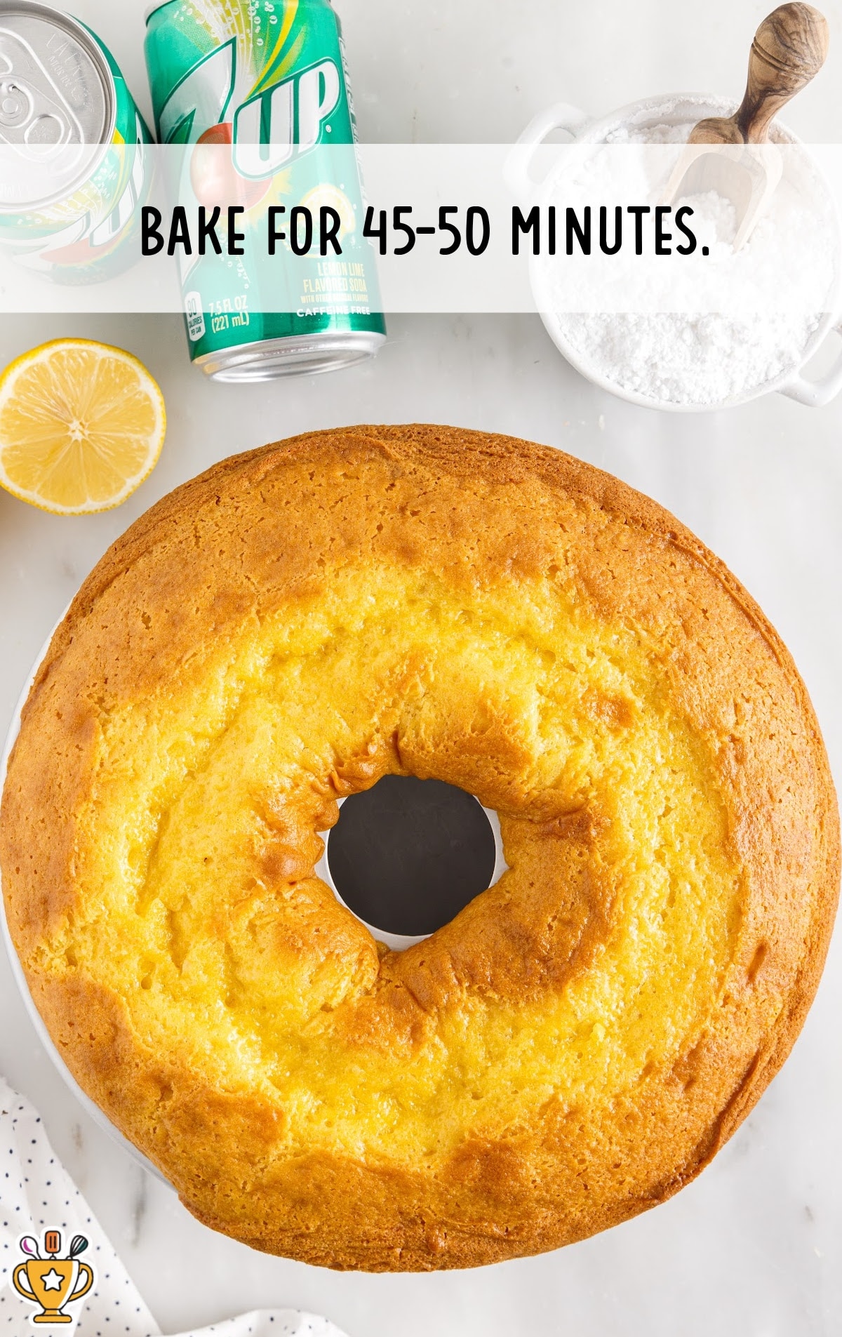a baked 7Up Cake