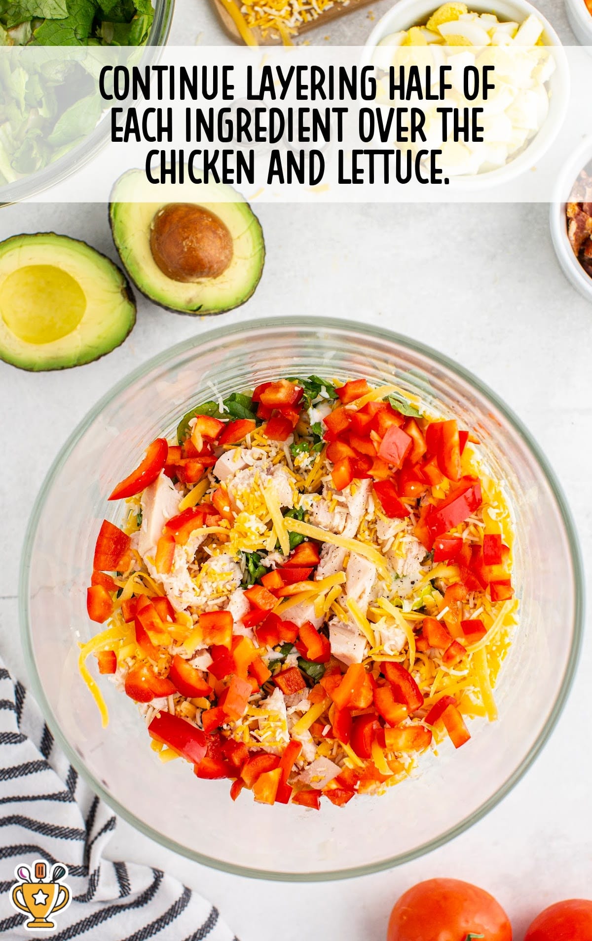 Chicken Bacon Ranch Salad