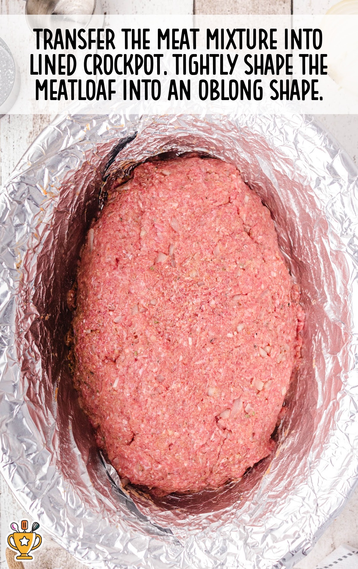 meat mixture for making Crockpot Meatloaf