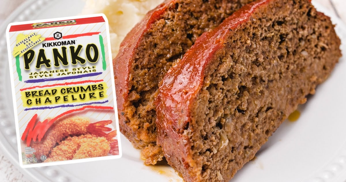 two slices of Crockpot Meatloaf on a plate
